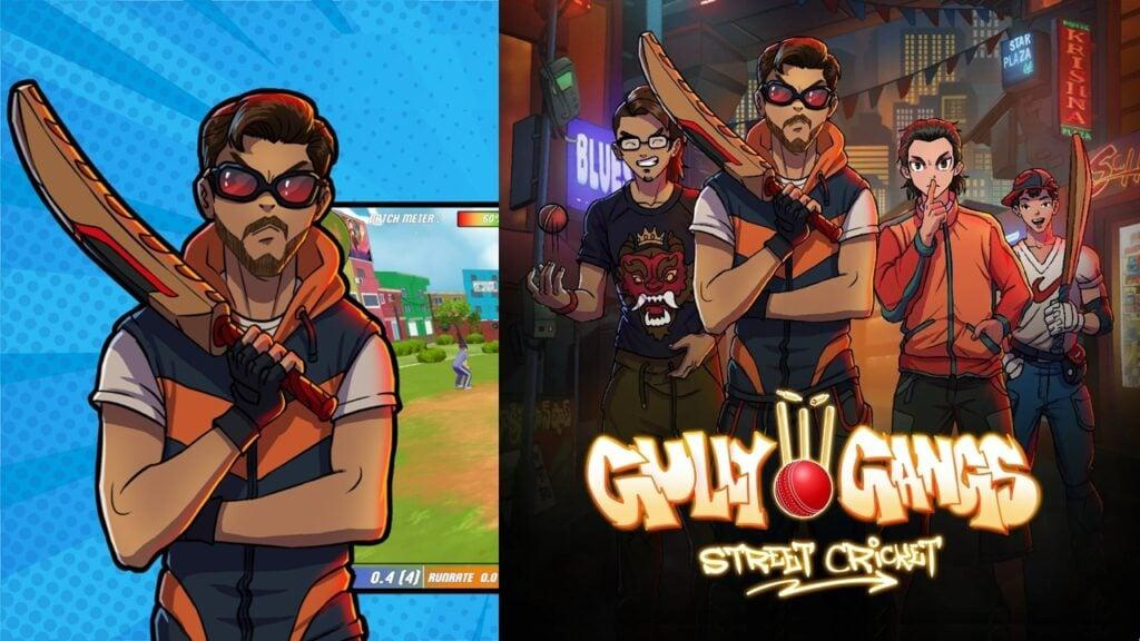 featured image for our news on Gully Gangs: Street Cricket. It shows players with cricket bats and balls.