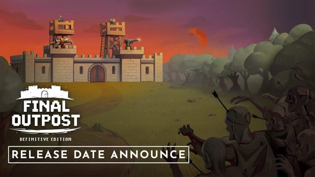 featured image for our news on Final Outpost: Definitive Edition. It shows an old castle faraway in a desert-like place.